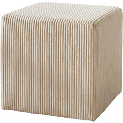 Abbildung von Sitzhocker Dado 45x45 cm Cord Beige