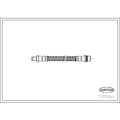 Abbildung von CORTECO 19018897 Bremsschläuche Hinterachse 200 PEUGEOT: 607 Limousine
