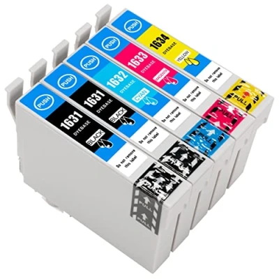 Abbildung von ESMONLINE Epson 16 Set 5er Multipack kompatible Druckerpatronen als Ersatz für XL Workforce WF 2760DWF 2750DWF 2660DWF 2650DWF 2630WF 2540WF 2530WF 2520NF 2510WF 2010W