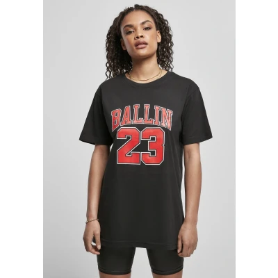 Abbildung von Mister TEE Ballin 23 Tshirt print, Damen, Größe: Small, Black