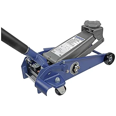 Abbildung von KUNZER WK 1011 FSH Hydraulischer Rangierwagenheber mit Fußschnellhub 2250 kg Tragkraft Stahlrädern