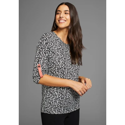 Abbildung von Laura Scott 3/4 Arm Shirt, mit Allover Print NEUE KOLLEKTION