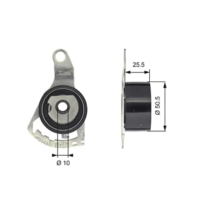 Abbildung von GATES FleetRunner Micro V Stretch Fit T43056 Spannrolle, Zahnriemen FORD: Escort 6 Schrägheck, Kombi