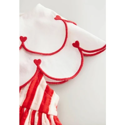 Abbildung von Next Regular FIT Collar Summer Blusenkleid für Kinder, Größe: 116, Heart red