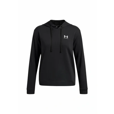 Abbildung von Under Armour Damen Ua Rival Terry Hoodie Hemd, Schwarz/Weiß, S