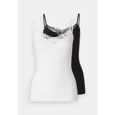 Abbildung von ONLY Onlkira LIFE Singlet 2 PACK Top, Damen, Größe: XS, Black/white