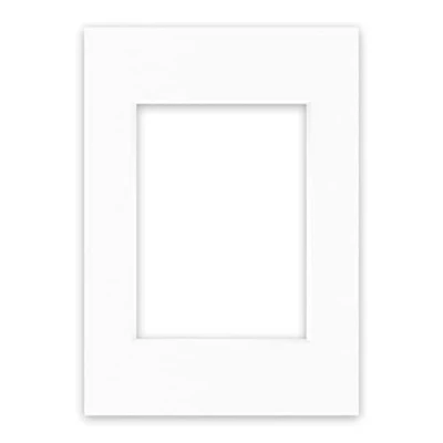 Abbildung von nielsen Conservation Passepartout Karton 1,5 mm Außenformat 21x29,7 cm (DIN A4) für Bildformat 13x18 Reinweiß (hellweiß) Glatte Oberfläche