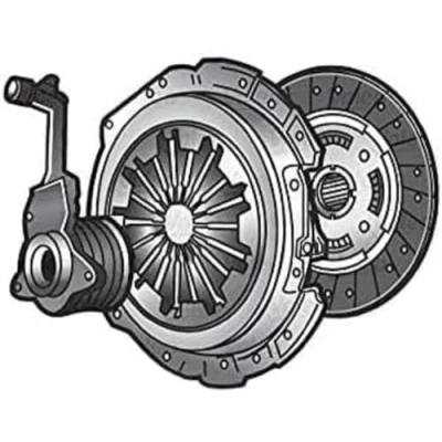 Abbildung von VALEO 834360 Kupplungssatz mit Kupplungsdruckplatte, Zentralausrücker Kupplungsscheibe, ohne Sensor 229 VOLVO: S40 II, V50, C30