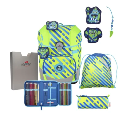 Abbildung von DerDieDas ErgoFlex Tiny NEON Set Monster Schulrucksack
