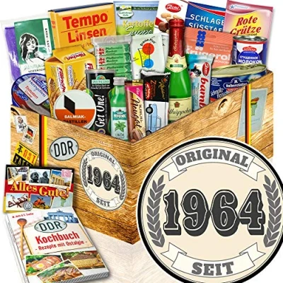 Abbildung von Original seit 1964 / Geschenk 60. Idee Geburtstag/DDR Spezialitäten Box