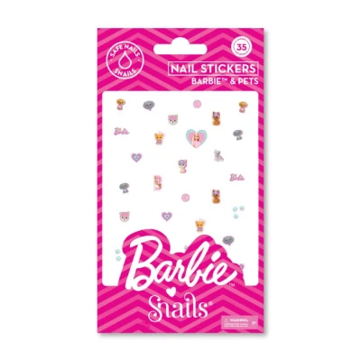 Abbildung von Snails 510465 Kinder Nagelsticker Barbie Pets, 35 abziehbare 3D Sticker mit niedlichen Haustieren