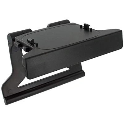 Abbildung von KlsyChry Halterung Halter Schwarz Ständer TV Mount Fernseher Clip für Microsoft Xbox 360 Kinect Sensor Kamera Camera Bar