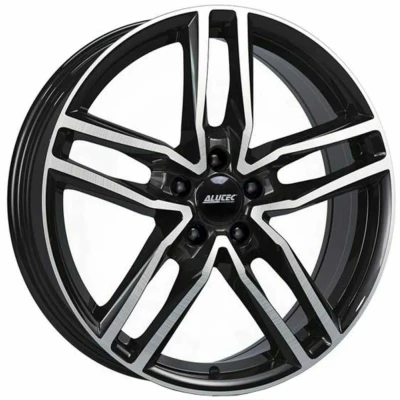 Abbildung von ALUTEC 5 loch 18Zoll 112mm Alufelge Ikenu mattschwarz Front poliert IKE80838M83 1 Felge