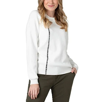 Abbildung von Timezone Damen Fancy Pullover, Off White, M