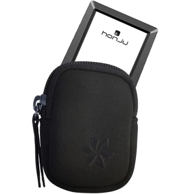 Abbildung von honju Bike Neoprentasche für Bosch Kiox/Kiox 300 Display Tasche [E Bike/Pedelec Tasche, Schutz vor Kratzern &amp; Schmutz, Fahrrad Computer Displayschutz, Hochwertiger Reißverschluss] schwarz