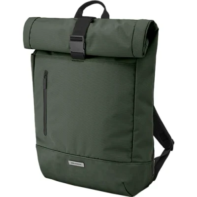 Abbildung von Moleskine RollTop Rucksack Metro Kollektion, Vertikale LaptopTasche, LaptopRucksack für Laptop, Notebook, iPad, Computer bis zu 15&quot;, Größe 50x32x13 cm, Grün