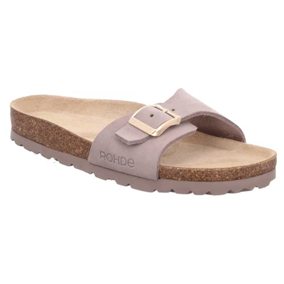 Abbildung von Rohde Pantolette, Keilabsatz, Sommerschuh, Schlappen mit vorgeformtem Softfußbett