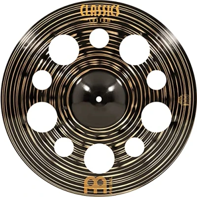 Abbildung von Meinl Cymbals Classics Custom Dark Trash Crash — 18 Zoll (Video) Schlagzeug Becken (45,72cm) B12 Bronze, Dunkles Finish (CC18DATRC)