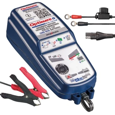 Abbildung von OptiMate 5 Select, TM320, 8 stufiges gekapseltes batterieschonendes 6V 4A / 12V 3A Lade &amp; Wartungsgerät