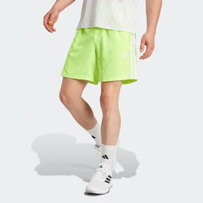 Abbildung von adidas Performance Train Essentials 3 Stripes Short kurze Sporthose, Herren, Größe: Lx7&quot;, Silver green