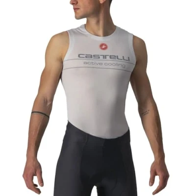 Abbildung von CASTELLI Active Cooling Sleeveless, T Shirt für Herren M Silber Gray