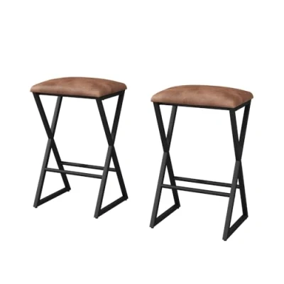 Abbildung von Vicco Barhocker Vault, Braun, 30 x 64 cm 2er Set