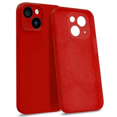 Abbildung von MyGadget Hülle für iPhone 14 [ 4 Layer Struktur Schutzhülle ] Gummierte Handyhülle mit Soft Inlay &amp; Hardcase Cover außen Rot