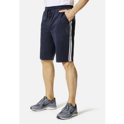 Abbildung von Hero by John Medoox Sporthose Sportshorts mit Streifen Tapered Fit Casual Funktionsstoff für Herren