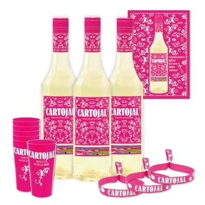 Abbildung von Cartojal Amateur Pack 3 Flaschen 75 cl Sortenreiner Moscatel Likörwein (PET Flasche)