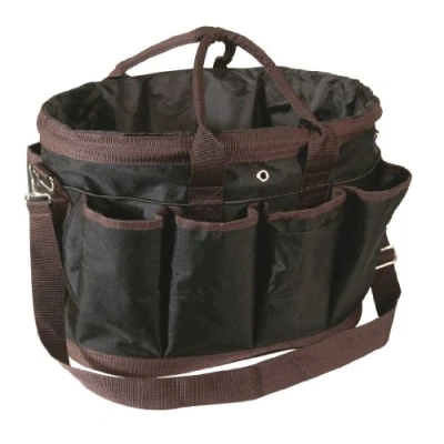 Abbildung von PFIFF 100658 Putztasche groß, zwei Farben Optik, schmutzabweisendes Material, Schwarz Braun