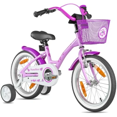 Abbildung von Kinderfahrrad 16 Zoll ab 4 und 5 Jahre mit Stützräder Rücktritt