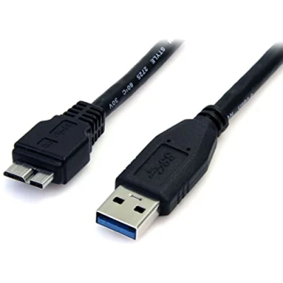 Abbildung von StarTech.com 0,5m USB 3.0 A auf Micro B Kabel, St/St, Schwarz, 50cm SuperSpeed Anschlusskabel, Stecker /