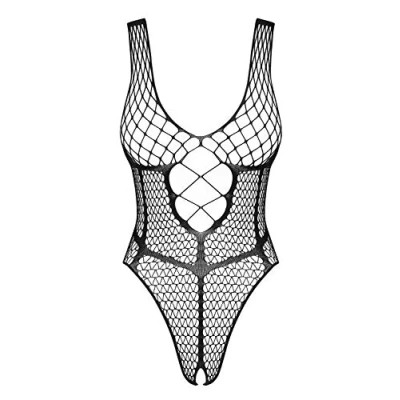 Abbildung von Stretch Body Mit Offenem Schritt Schwarz