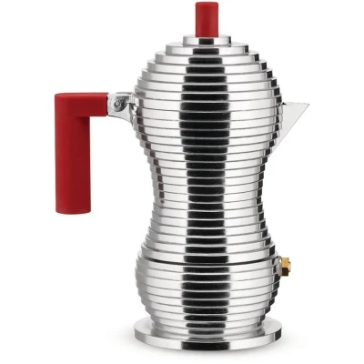 Abbildung von Alessi Espressokocher Pulcina MDL02/1 R Rot 1 Tasse von Michele De Lucchi
