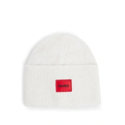 Abbildung von HUGO XAFF Unisex Mütze, Größe: One Size, Natural