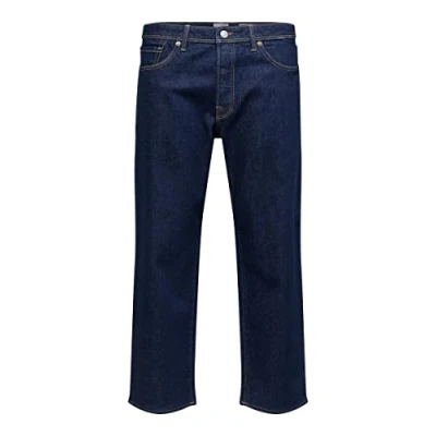 Abbildung von SELECTED HOMME Men&#039;s SLHLOOSE Kobe 24302 Rinse JNS W NOOS Jeanshose, Dark Blue Denim, 38/34