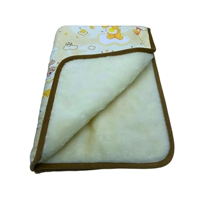 Abbildung von Wolldecke &quot;Bärchen&quot; Oberbett Kuscheldecke Kinderdecke Babydecke 100x135