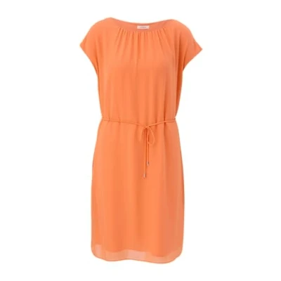 Abbildung von s.Oliver Black Label À Fronces Freizeitkleid, Damen, Größe: 44, Orange