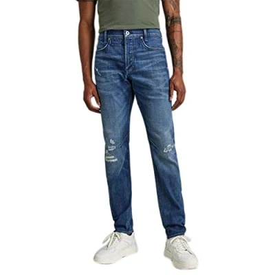 Abbildung von G STAR Herren D STAQ 3D Slim Jeans, Blau (Faded Water Restored D05385 C051 D337), 28W / 32L