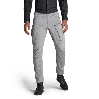 Abbildung von G Star Rovic ZIP Regular Tapered Cargohose, Herren, Größe: 33x30, Steel grey