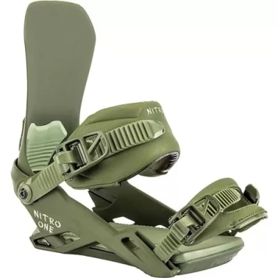 Abbildung von Nitro Herren One &#039;23 Snowboard All Terrain Bindung Snowboardbindung, Olive, L