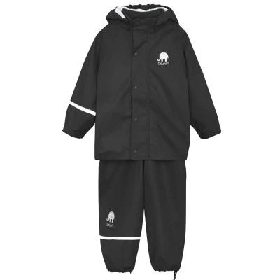 Abbildung von CeLaVi Jungen zweiteiliger Regenanzug in vielen Farben Regenjacke,,per pack Schwarz (Schwarz 106),(Herstellergröße:130)