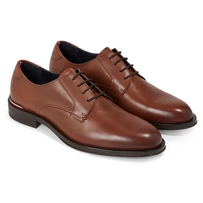 Abbildung von Tommy Hilfiger CORE SHOE BusinessSchnürer, Herren, Größe: 40, Winter cognac Schuhe