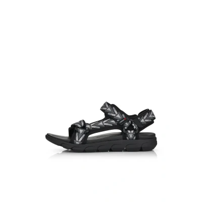 Abbildung von Rieker Herrenschuhe Sandalen Schwarz Freizeit, Schuhgröße:40 EU
