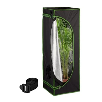 Abbildung von relaxdays Gewächshaus Growzelt für innen, 40 x 120 cm