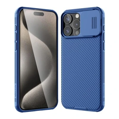 Abbildung von Nillkin Camshield Pro Back Cover Kunststoff Blau (iPhone 15 Max)