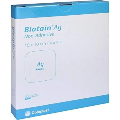 Abbildung von Biatain Ag Schaumverband 10x10 cm nicht haftend