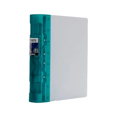 Abbildung von Exacompta Guildhall Ergogrip Binder, 4 Ringe, A4, extra breit, Smaragdgrün, 1 Stück