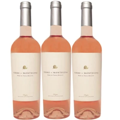 Abbildung von Terre di Montelusa Nero Troia Rosato Puglia Rosewein veganer Wein halbtrocken IGT Italien (3 Flaschen)