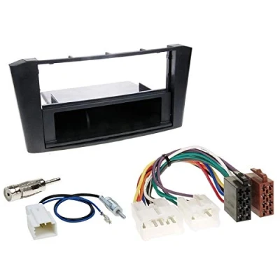 Abbildung von 1 Din Radio Einbauset Blende Radioanschlusskabel Antennenadapter für Toyota Avensis T25 2003 2009